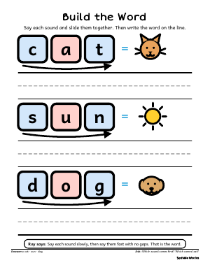 First page of Build the Word